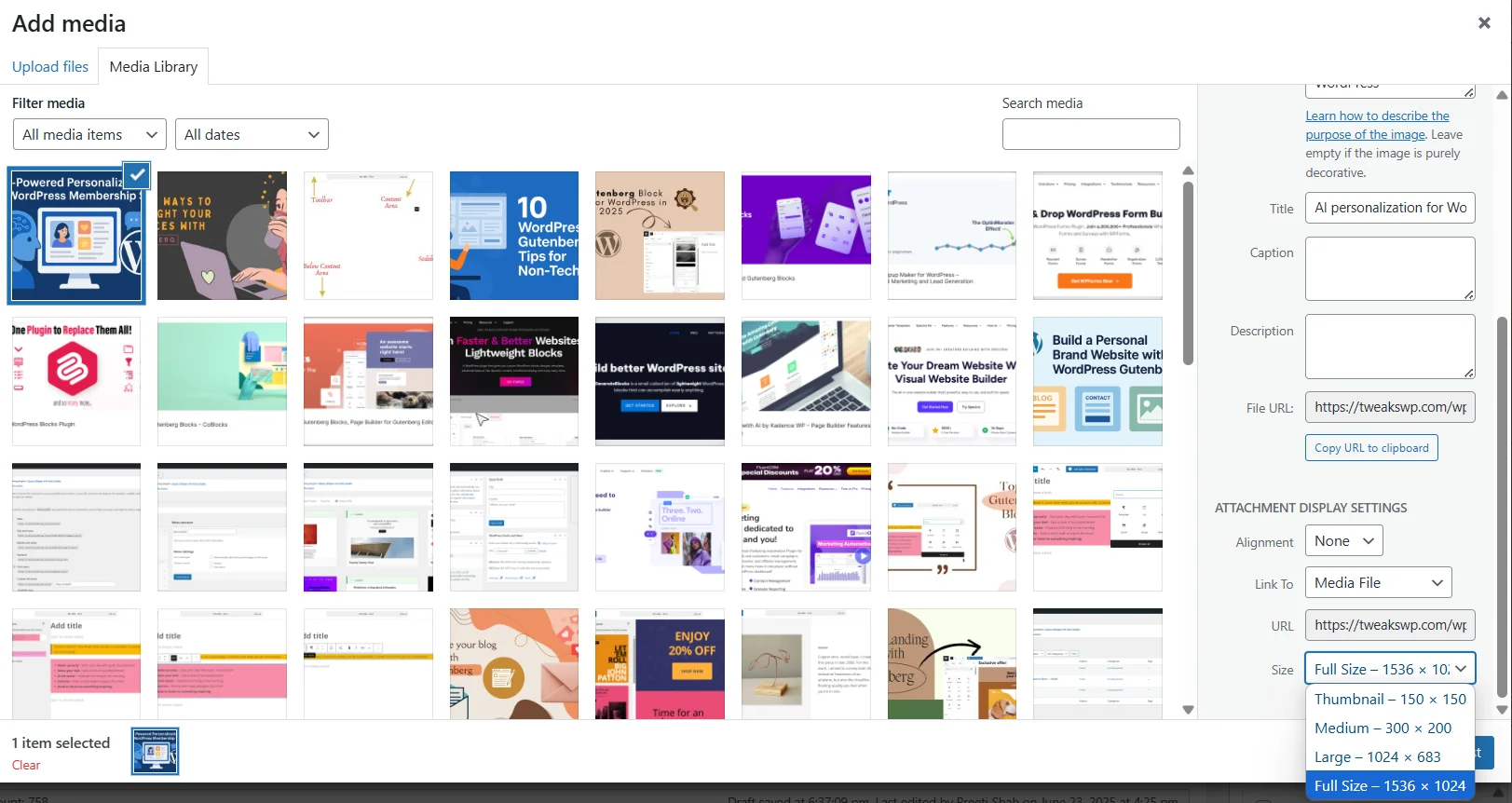 How to use Media Library
