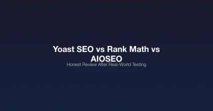 Comparison of Yoast SEO, Rank Math, and AIOSEO WordPress SEO plugins