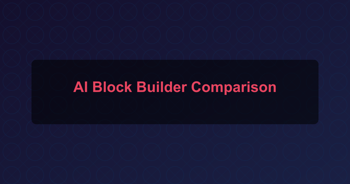 AI Block Builder Comparison for WordPress