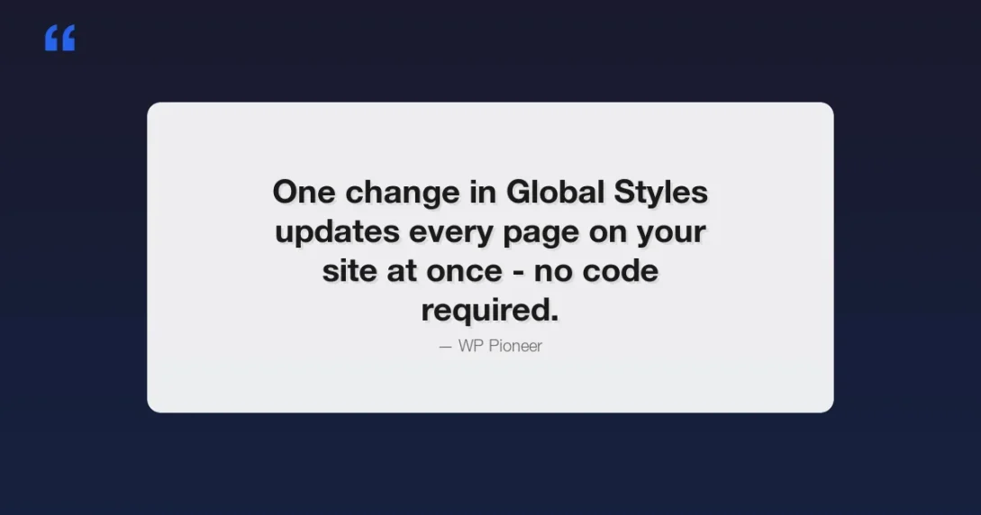 Customize WordPress site design using Global Styles - step by step guide for beginners