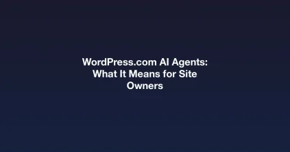WordPress.com AI agents feature illustration