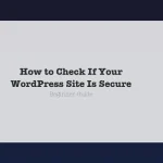 WordPress site security check beginner guide