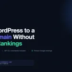 Step-by-step checklist for moving a WordPress site to a new domain while protecting Google rankings, with WP-CLI search-replace command shown