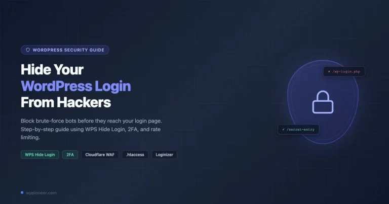 How to hide the WordPress login URL from hackers using WPS Hide Login, 2FA and rate limiting