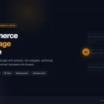 WooCommerce product page SEO guide showing ranked product page with schema markup, star ratings, and rich snippets in Google search results