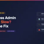 WordPress admin running slow diagnostic guide showing WP Heartbeat slow queries plugin bloat and Gutenberg assets fixes
