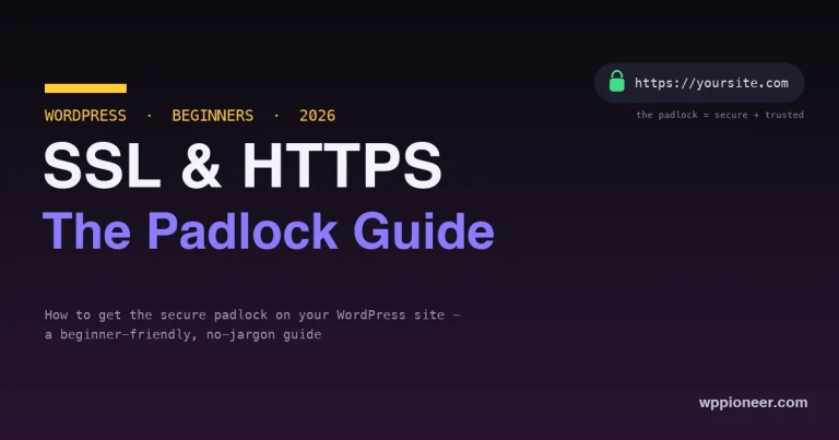 WordPress SSL and HTTPS - how to get the secure padlock on your site, a browser address bar with a padlock